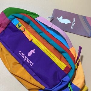 Cotopaxi Colorful Waist Pack with Purple and Orange